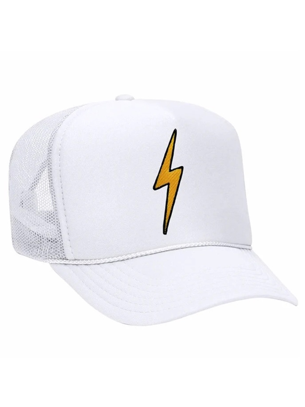 Aviator Nation Bolt Vintage Trucker Hat in White